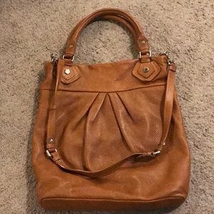 Marc by Marc Jacobs Brown Leather Hobo Bag.